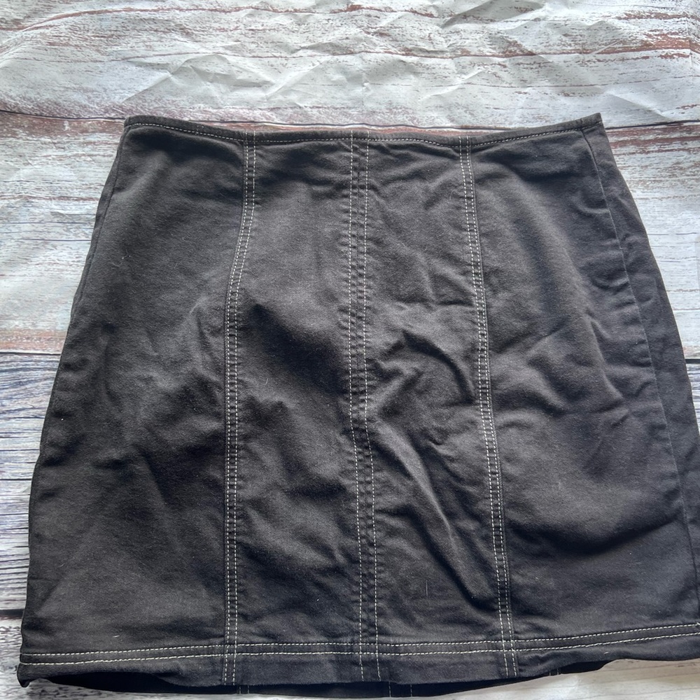 PacSun Charcoal Denim Mini Skirt